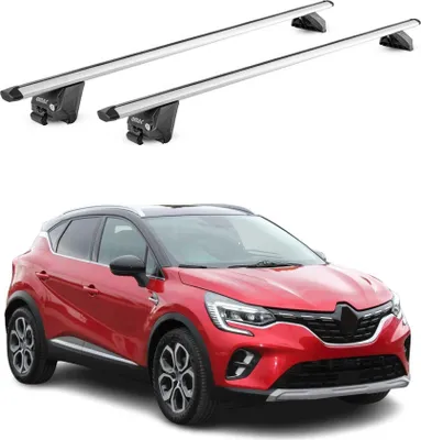 Image de Barres de toit transversales pour Renault Captur II 2019-2025 Alu Gris 2Pcs ABE