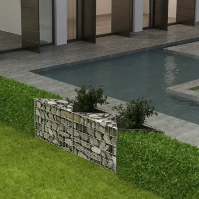 Obrázek produktu pro Maison Exclusive - Gabionový koš pozinkovaná ocel 120 x 30 x 50 cm