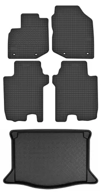 Immagine prodotto di Tappetini gomma SolidTread + bagagliaio per Honda Jazz III 2008-2011 5 pezzi