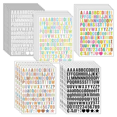 Productafbeelding van 30 Bladeren Alfanumerieke Stickers voor Scrapbooking en Decoratie