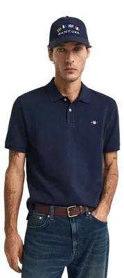 Produktbild von Gant - Poloshirt für Herren, Baumwolle, Regulär GT18655 (S) (Abendblau)