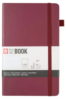 Produktbild von Sakura Notizbuch liniert maulbeere - A5