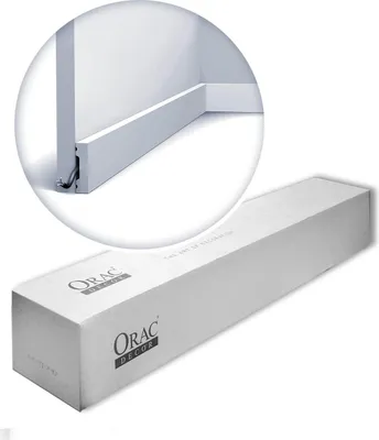 Immagine prodotto di Orac Decor SX162-RAL9003-box Battiscopa SQUARE 1 scatola con 36 modanature | 72 m