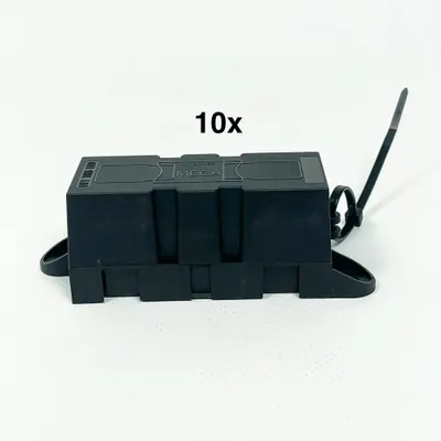 Produktbild von Littelfuse 02980900TXN Sicherungsbuchse, 10 Stück, für Flachsicherungen, Panelmontage, robustes Design