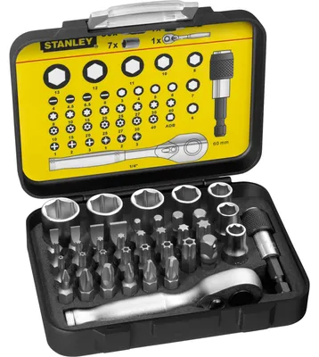 Zdjęcie produktu dla Stanley Bit-Satz 39-tlg Bithalter + Miniknarre