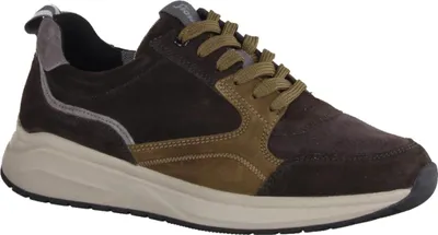 Produktbild von Sioux Tasulio Herrenschuhe, Sneaker, Halbschuhe, Leder, Braun, Stretch, Weite J - Herrenschuhe Sneaker / Schnürschuh, Braun, leder (vel/sue-stretch)