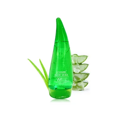 Obrázek produktu pro Sersanlove - 99% Aloe Vera zklidňující hydratační gel, 260 ml - Zklidňující gel z aloe vera na obličej a tělo