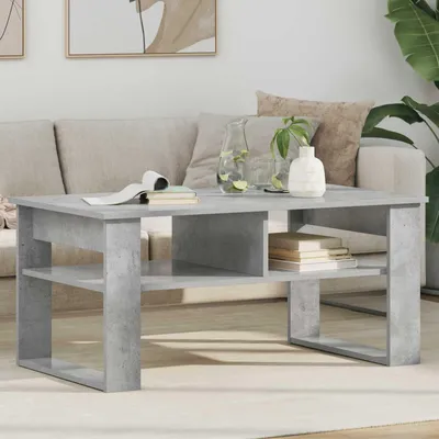 Obrázok produktu pre Maison Exclusive – Konferenčný stolík, farba betónová sivá, rozmer 96 x 54 x 44 cm, materiál: drevovláknité dosky