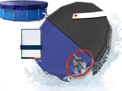 Immagine prodotto di Planenfux PP07-BL copertura per piscina rotonda da 305 cm (fino a 280-320 cm)