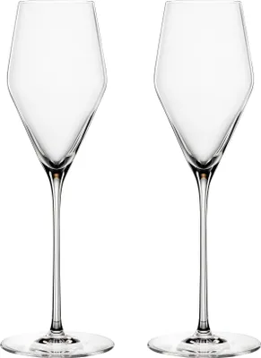 Produktbild von Spiegelau Definition Champagner Glas 2er Set mit Mikrofaser-Poliertuch 250 ml