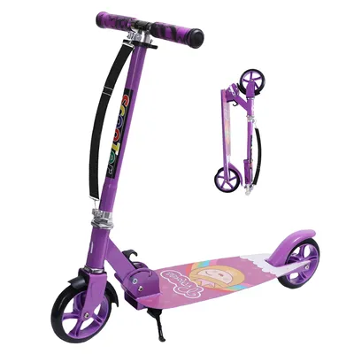 Produktbild von Habib Cityroller für Kinder & Jugendliche | Breites Deck, faltbar & bis 100kg, Lila