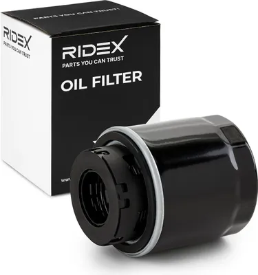 Produktbild von Ölfilter RIDEX 7O0037 Anschraubfilter für VW GOLF VI (5K1) Golf V Schrägheck (1K1) Polo Schrägheck (6R1, 6C1) TOURAN (1T1, 1T2) TIGUAN (5N)