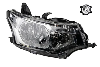 Immagine prodotto di Fari compatibili per Mitsubishi Outlander 12-15, modello H7 HB3. Include fari principali e fendinebbia. Codici: 8301C198, 8301D094, 8321A365, 6208V6, A4158200356, 84503FJ000, 18263 Johns