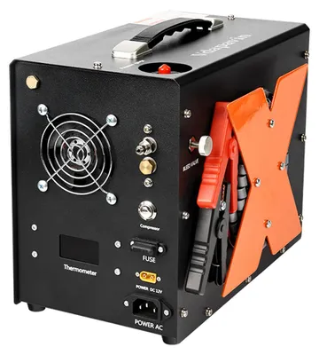 Image de Compresseur d'air portable 220V-12V - 4500 PSI (300 bar) - Électrique - Compact - Pour bouteilles PCP et bouteilles de plongée