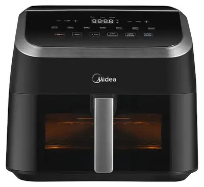 Obrázok produktu pre Midea MAD85000ADK, Teplovzdušná fritéza, 9 L, 40 °C, 200 °C, 60 min, Dvojitý