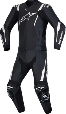 Obrázok produktu pre Alpinestars Missile V3, dvojdielna motocyklová kožená kombinéza, čierno-biela, veľkosť 54