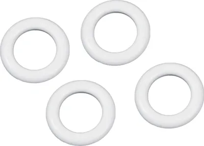 Produktbild von Griffloch-Ringe aus Kunststoff für alle Ringbücher, Ordner und Stehsammler aus PP-Hartfolie (1,2-2,0mm) Weiß