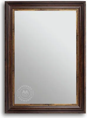 Produktbild von CLAMARO 'PRAG' Antik Wandspiegel mit Rahmen | Braun Gold | Shabby Chic Vintage Barock Spiegel mit Holzrahmen | Barockspiegel inkl. Metall Aufhänger und Montagematerial, Größe:30x40