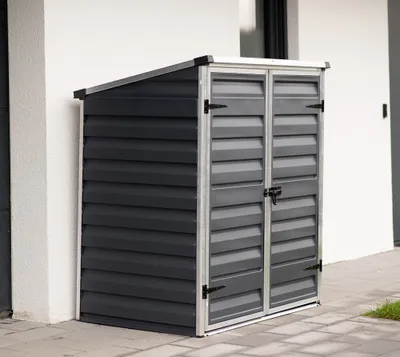Produktbild von Palram - Canopia Aluminium Gerätebox Voyager Schwarz 90x139x147 cm