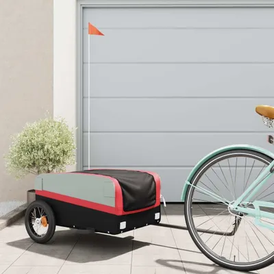 Produktbild von "2026 Promotion" Fahrradanhänger Schwarz und Rot 30 kg Eisen - Fahrradanhänger CC32712