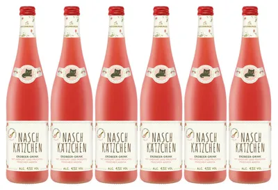 Obrázek produktu pro Naschkätzchen jahoda s jogurtem a ovocnou příchutí 750ml 6-pack
