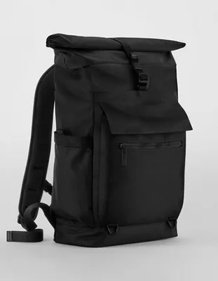 Produktbild von Quadra QD275 | Axis Roll-Top Backpack Rucksack - Farbe: Black - Größe: 46 x 38 x 13 cm