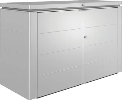 Produktbild von Biohort Highboard Eleganter Gartenschrank aus Metall Gr. 200 silber- metallic