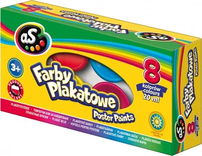 Obrázek produktu pro Barvy na plakáty - Sada 8 pigmentových odstínů