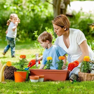 Produktbild von Famanu Regenmesser mit Erdspikes für Garten, Rasen, Terrasse - 178 cm Kolibri