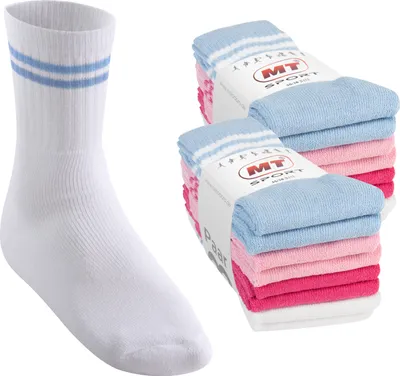 Produktbild von MT Damen und Herren Sport- und Freizeitsocken (16 Paar) Tennissocken - Pastell 39-42