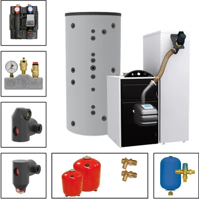 Produktbild von Pellmax UB Pelletkessel VikingBIO 18,4 kW Set HSK-SLS-800 Holzheizungen Heizung