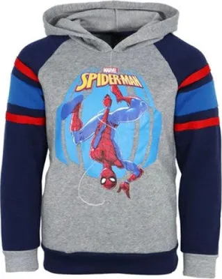 Produktbild von Marvel Spiderman Kinder Jungen Hoodie Pulli – Grau / 92