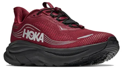 Image de HOKA ONE ONE M CLIFTON 11 GTX, chaussures de course pour hommes, coloris Varsity Burgundy/Carbon Black, taille 45