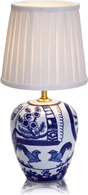 Zdjęcie produktu dla Markslöjd 104999, Niebieski, Biały, Ceramika, Tkanina, Sypialnia, IP20, II, E14