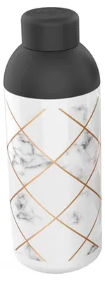 Produktbild von trinkflasche H2O 600 ml weiß/gold/schwarz