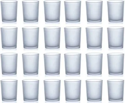 Produktbild von 24er Set Teelichthalter Gläser PROMO FROSTED H. 6,6cm D. 5,5cm Sandra Rich