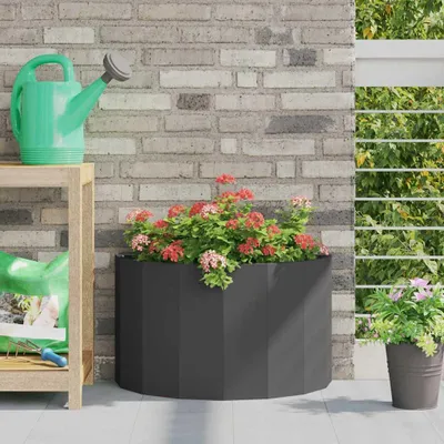 Zdjęcie produktu dla Maison Exclusive – czarna donica 60 x 30 x 35 cm, stal