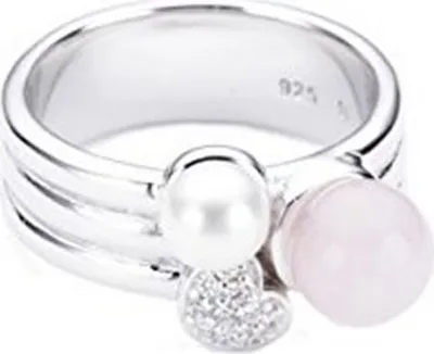 Produktbild von Esprit Damen Ring Silber Zirkonia Glasstein ESRG91703A1, Ringgröße:50 (15.9 mm Ø)