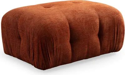 Produktbild von Hanah Home, Petite - Orange, Sitzpuff, BUCHENHOLZ / SPANPLATTEN, Orange, 95 x 65 x 75 cm