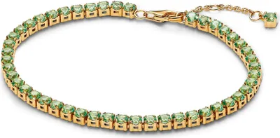 Produktbild von PANDORA Damen Tennisarmband Timeless, IP Gold, Schmuckkristalle