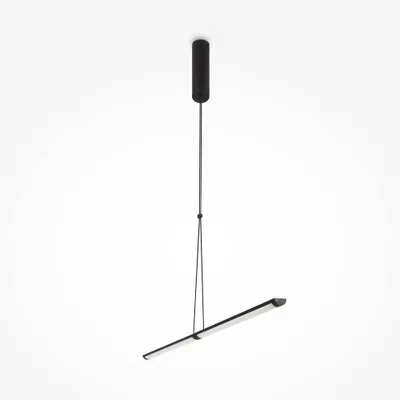 Immagine prodotto di Lampadario A Sospensione Moderno Supersymmetry Alluminio Nero 1 Luce Led 17W