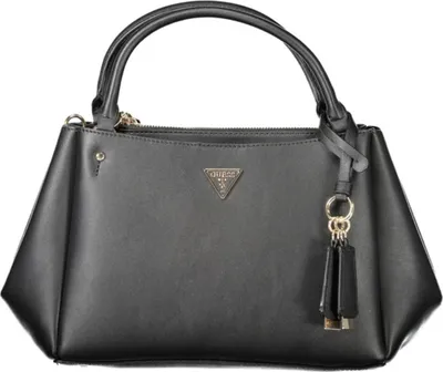 Produktbild von Damentasche Schwarz: Vielseitige Schultertasche mit Reißverschlusstaschen