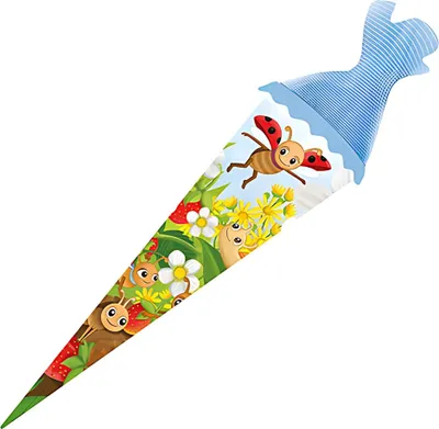 Produktbild von Schultüte 22cm rund Wiesenfreunde, mit Tüllverschluss, Trötsch