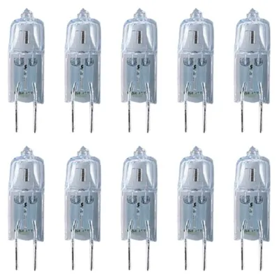 Produktbild von 10 x Halogen Leuchtmittel Stiftsockel 10W G4 12V klar 130lm warmweiß 3000K dimmbar