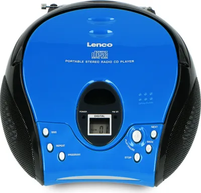 Produktbild von Lenco SCD-24 Blue/Black - Tragbares FM-Radio mit CD-Player - Kopfhöreranschluß - Blau/Schwarz