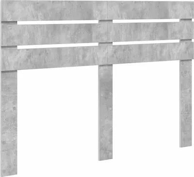 Image de vidaXL Tête de lit en béton gris et aggloméré