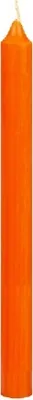 Produktbild von duchgefärbte Stabkerzen Orange 18 x Ø 2,2 cm, 10 Stück, er Abbrand, ruß- und raucharm, deutsche Markenkerzen
