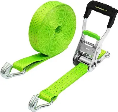 Zdjęcie produktu dla Profesjonalne napinacze łańcuchowe z kołem zębatym i specjalnym uchwytem, 10 m x 50 mm, do transportu samochodowego, nośność do 5000 kg, napinacze łańcuchowe do gwintów kół