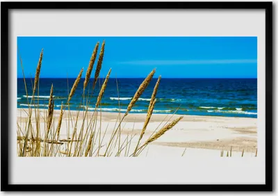 Produktbild von Bild 100x70 MDF-Rahmen Wandkunst Ocean Beach Landschaft