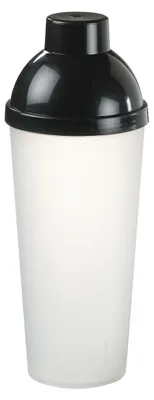 Immagine prodotto di Fitness shaker 500 ml "Lagoon" - shaker proteico con pratico tappo a vite ideale per bevande sportive - tazza shaker senza BPA - trasparente-lucido/nero
